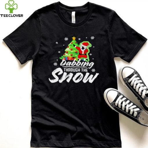 Santa Claus dabbing through the snow Christmas hoodie, sweater, longsleeve, shirt v-neck, t-shirt