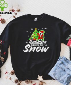 Santa Claus dabbing through the snow Christmas hoodie, sweater, longsleeve, shirt v-neck, t-shirt