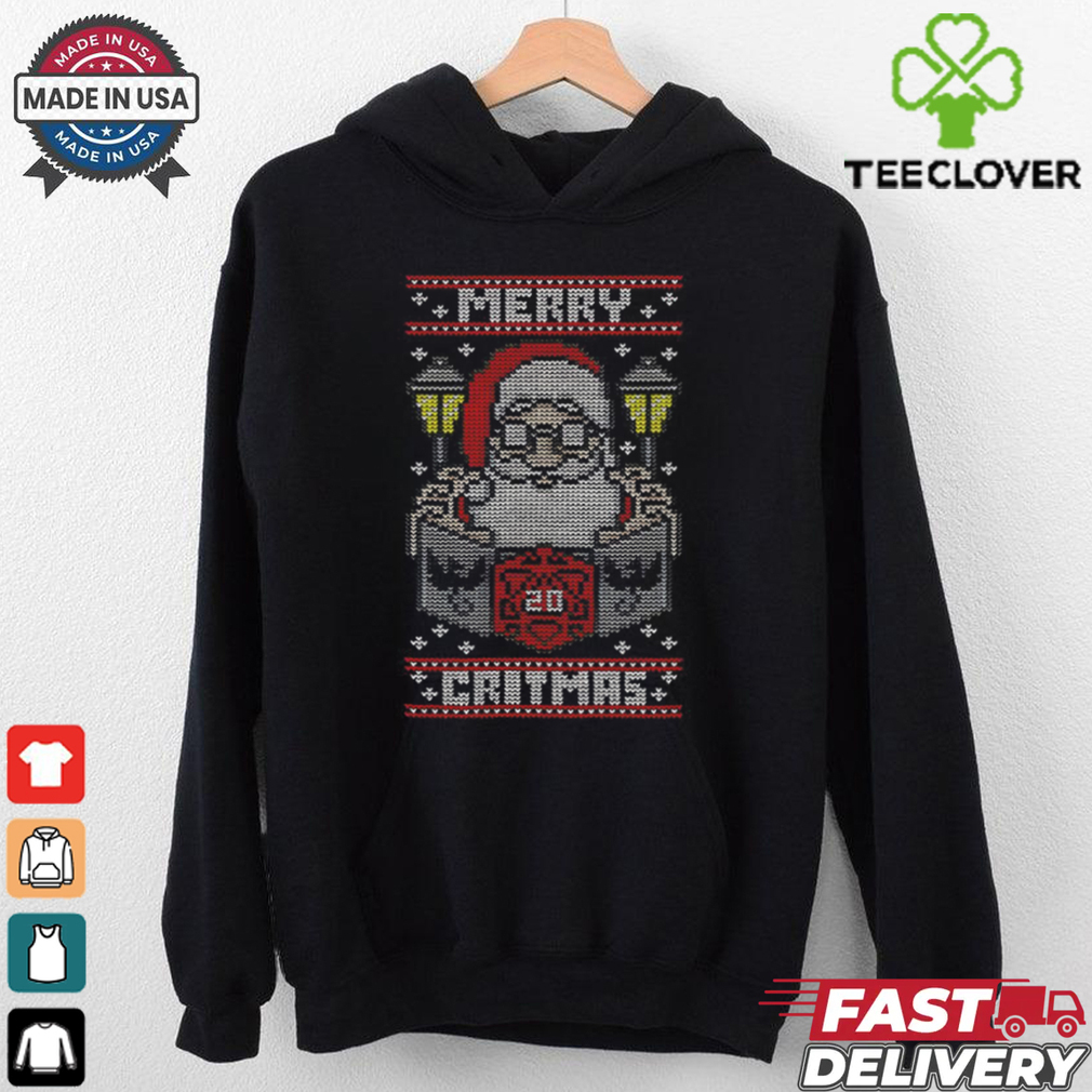 Santa Claus playing Dungeons and Dragons Merry Critmas shirt Santa Claus playing Dungeons and Dragons Merry Critmas shirt