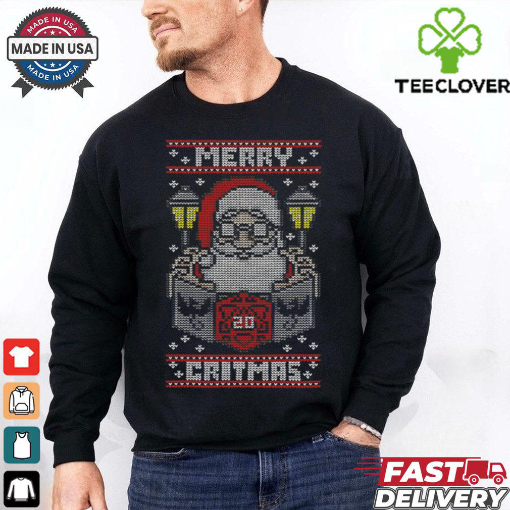 Santa Claus playing Dungeons and Dragons Merry Critmas shirt Santa Claus playing Dungeons and Dragons Merry Critmas shirt