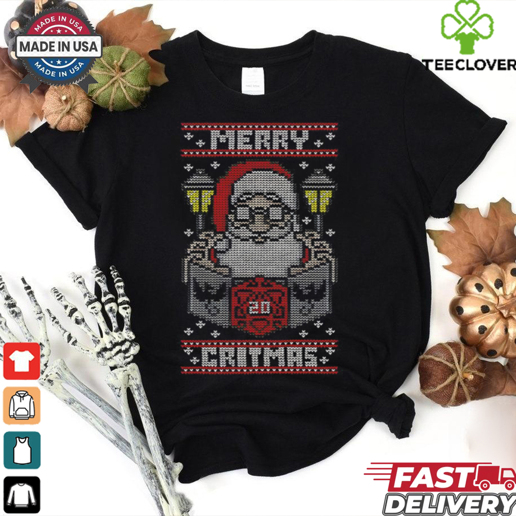 Santa Claus playing Dungeons and Dragons Merry Critmas shirt Santa Claus playing Dungeons and Dragons Merry Critmas shirt