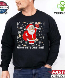 Santa Claus red or white Christmas shirt