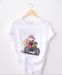 Santa Claus riding bike big nick energy shirt