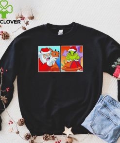 Santa Claus vs Grinch Yelling meme shirt