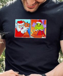 Santa Claus vs Grinch Yelling meme shirt