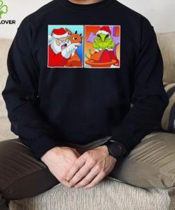 Santa Claus vs Grinch Yelling meme hoodie, sweater, longsleeve, shirt v-neck, t-shirt