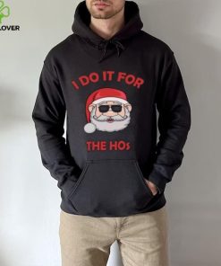 Santa Claus with glasses I do it for the Hos Christmas T Shirt