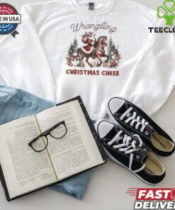 Santa Claus wrangling Christmas cheer shirt