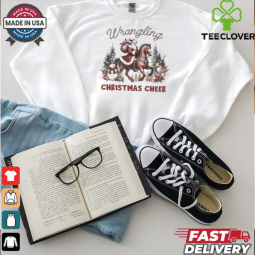 Santa Claus wrangling Christmas cheer shirt