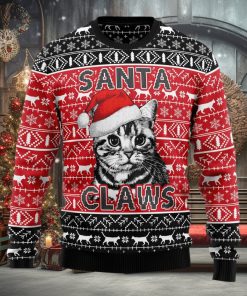 Santa Claws Cat Ugly Christmas Sweater Thankgiving Gift Men Women