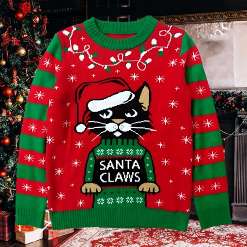Santa Claws Cat Ugly Christmas Sweater