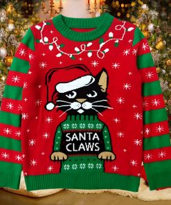 Santa Claws Cat Ugly Christmas Sweater