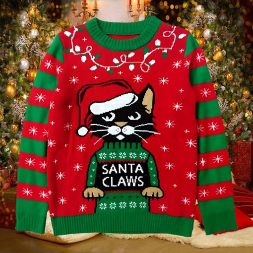 Santa Claws Cat Ugly Christmas Sweater