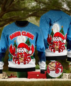 Santa Claws Crabs Ugly Christmas Sweater