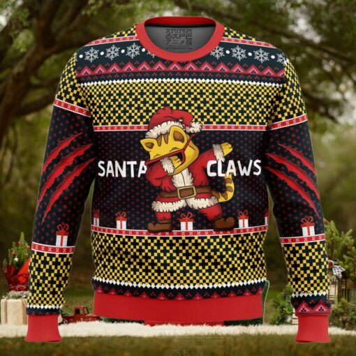 Santa Claws Ugly Christmas Sweater