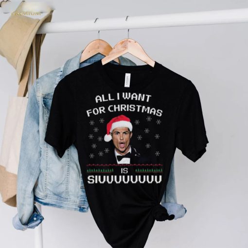 Santa Cristiano Ronaldo All I Want For Christmas Is Siuuu Ugly Christmas Sweater