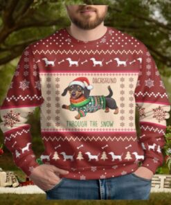 Santa Dachshund Ugly Christmas Sweater