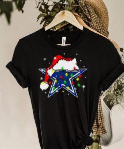 Santa Dallas Cowboys Logo Lights Christmas shirt