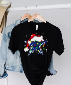 Santa Dallas Cowboys Logo Lights Christmas shirt