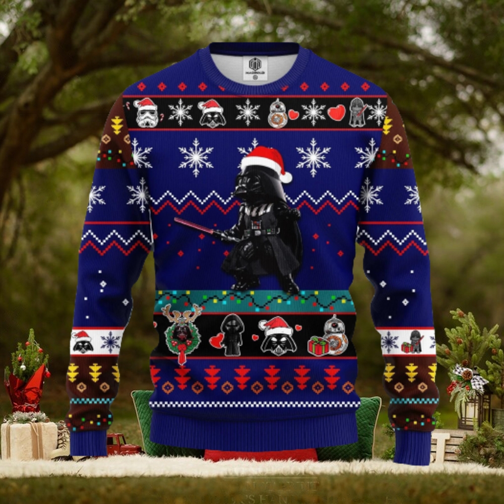 Santa Darth Vader AOP Print Christmas Ugly Sweater For Men Women Santa Darth Vader AOP Print Christmas Ugly Sweater For Men Women