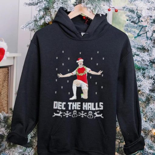 Santa Declan Rice Dec the Halls Christmas hoodie, sweater, longsleeve, shirt v-neck, t-shirt