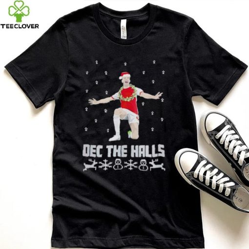 Santa Declan Rice Dec the Halls Christmas hoodie, sweater, longsleeve, shirt v-neck, t-shirt