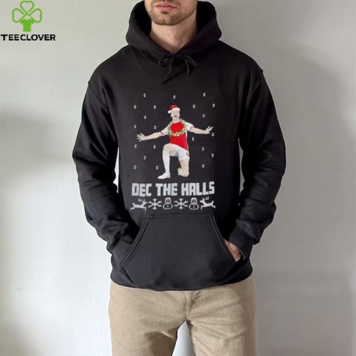 Santa Declan Rice Dec the Halls Christmas hoodie, sweater, longsleeve, shirt v-neck, t-shirt