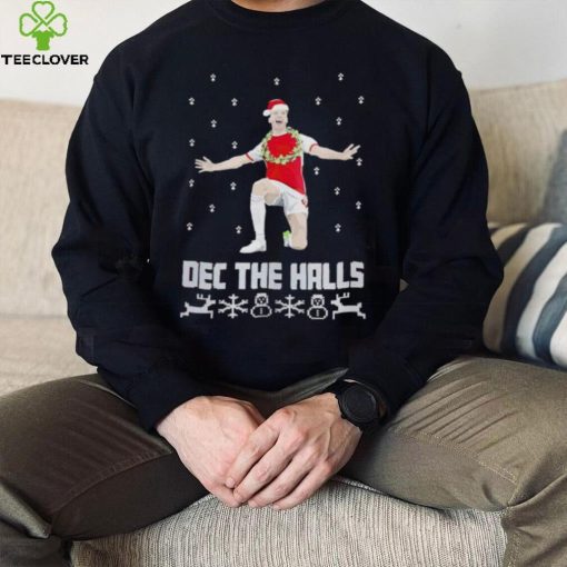 Santa Declan Rice Dec the Halls Christmas hoodie, sweater, longsleeve, shirt v-neck, t-shirt