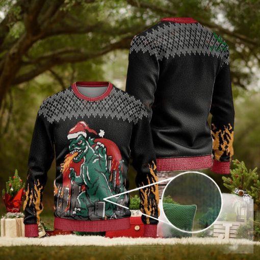 Santa Dinosaur Christmas Ugly Sweaters Christmas Xmas Sweater