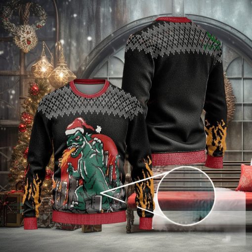 Santa Dinosaur Christmas Ugly Sweaters Christmas Xmas Sweater