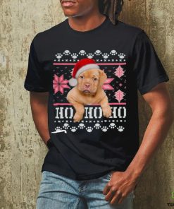 Santa Dog on Christmas shirt