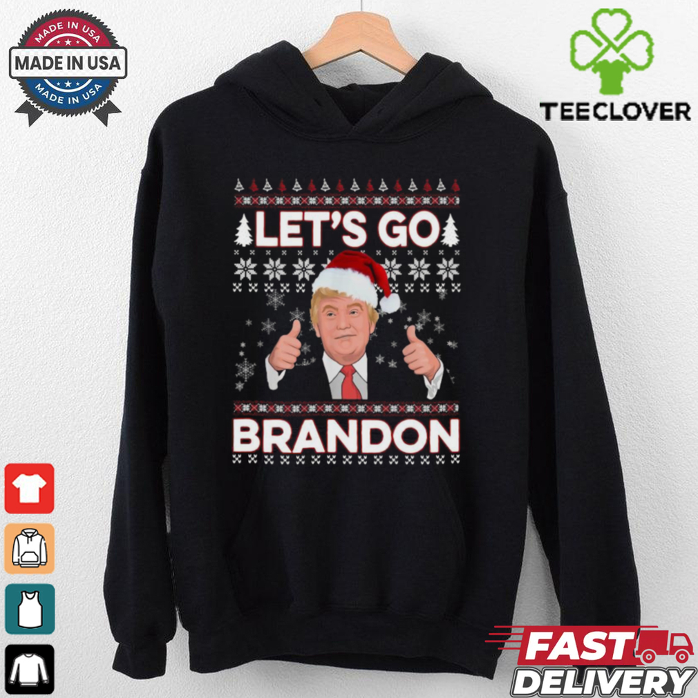 Santa Donald Trump fuck Biden let’s go brandon Ugly Christmas 2024 Shirt Santa Donald Trump fuck Biden let’s go brandon Ugly Christmas 2024 Shirt