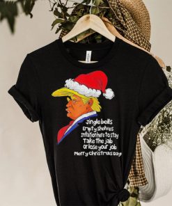 Santa Donald Trump jingle joe biden republican political Christmas shirt