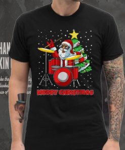Santa Drummer Christmas Pajama X Mas Drum Player Musician Shirt