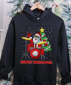 Santa Drummer Christmas Pajama X Mas Drum Player Musician Shirt