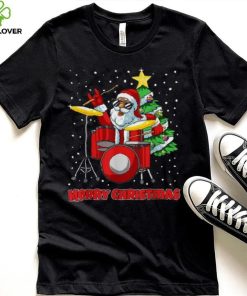 Santa Drummer Christmas Pajama X Mas Drum Player Musician Shirt