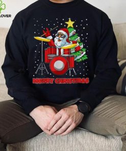 Santa Drummer Christmas Pajama X Mas Drum Player Musician Shirt