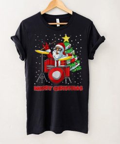 Santa Drummer Christmas Pajama X Mas Drum Player Musician Shirt