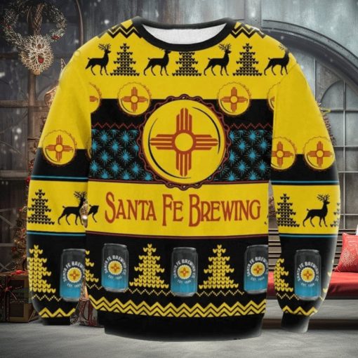 Santa Fe Brewing Ugly Christmas Sweater, Gift for Christmas Holiday
