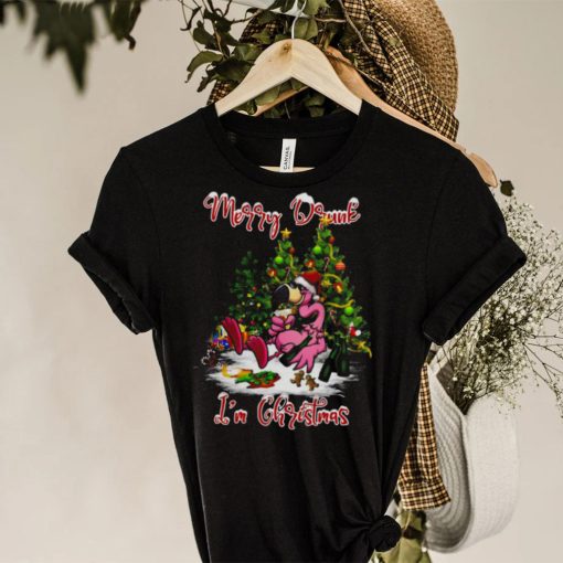 Santa Flamingo Merry Drunk I’m Christmas Tree Gift hoodie, sweater, longsleeve, shirt v-neck, t-shirt