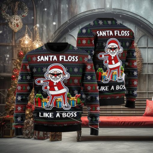 Santa Floss Special Design For Christmas Holiday Ugly Christmas Sweater Winter Clothers