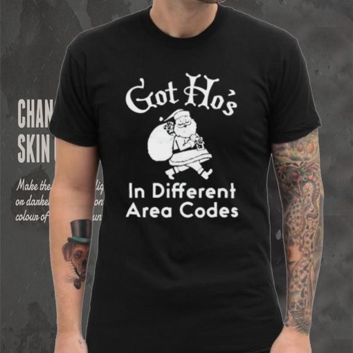 Santa Got ho’s in different area codes hoodie, sweater, longsleeve, shirt v-neck, t-shirt