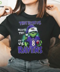 Santa Grich They Hate Us Because They Ain't Us Ravens 83 Ravens Shirt