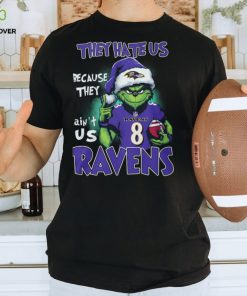 Santa Grich They Hate Us Because They Ain't Us Ravens 83 Ravens Shirt