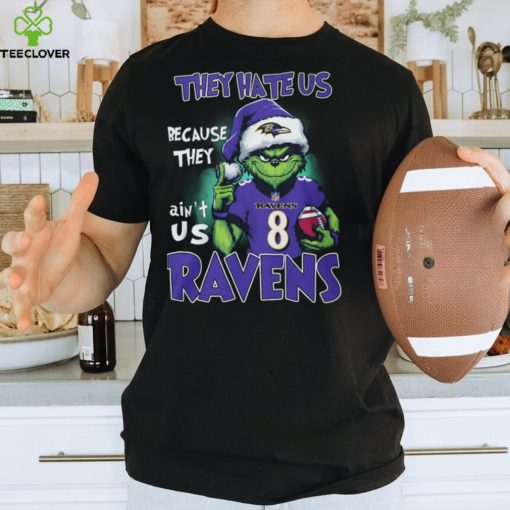 Santa Grich They Hate Us Because They Ain't Us Ravens 83 Ravens Shirt