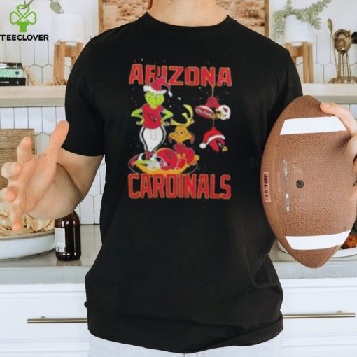 Santa Grinch And Dog Arizona Cardinals Christmas Shirt