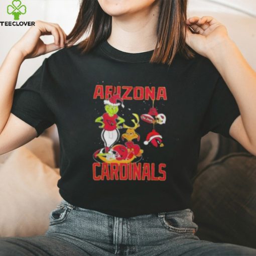 Santa Grinch And Dog Arizona Cardinals Christmas Shirt