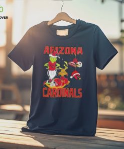 Santa Grinch And Dog Arizona Cardinals Christmas Shirt