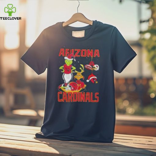Santa Grinch And Dog Arizona Cardinals Christmas Shirt