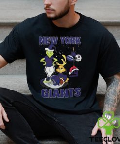 Santa Grinch And Dog New York Giants Christmas Shirt